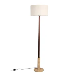 Vloerlamp met travertin voet - Dutchbone Jackson
