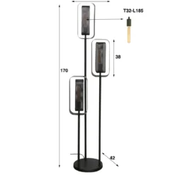 Vloerlamp van metaal - Santa Mesh Rotate