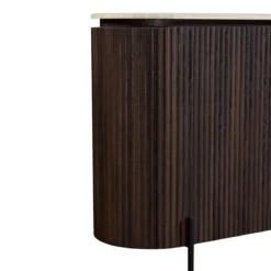 Walnoot dressoir met travertin blad - Bodio Rizza