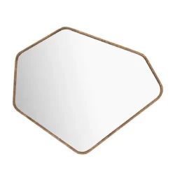 Walnoot spiegel geometrisch - Dutchbone Bryn