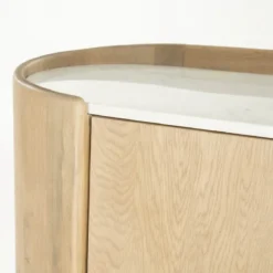 Wandkast eiken met wit marmer - Eleonora Don
