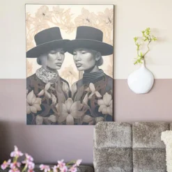 Wandkleed in frame - Urban Cotton Lady Garden