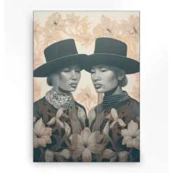 Wandkleed in frame - Urban Cotton Lady Garden