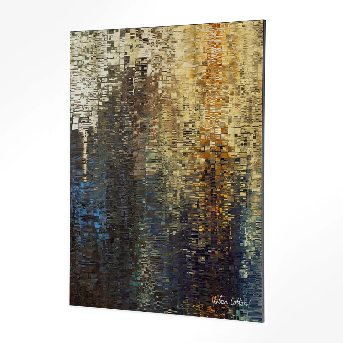 Wandkleed in frame - Urban Cotton Drops