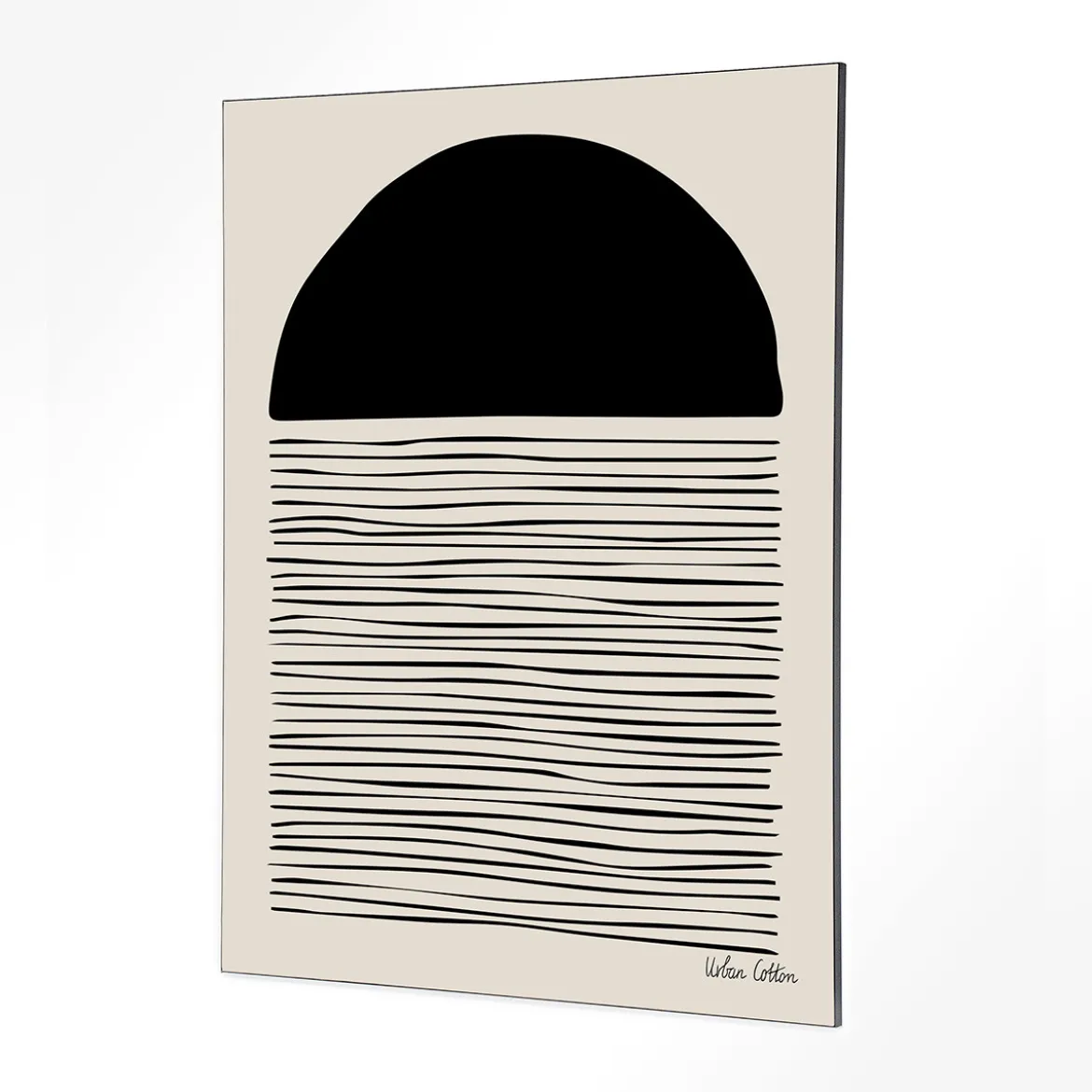 Wandkleed in frame - Urban Cotton Element