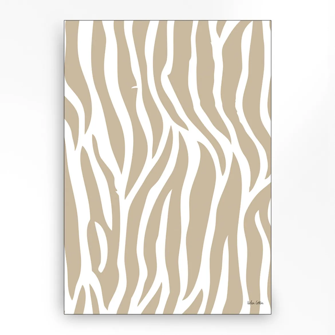 Wandkleed in frame - Urban Cotton Savanna Beige