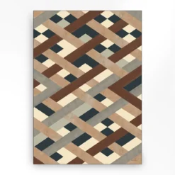 Wandkleed in frame - Urban Cotton Timber