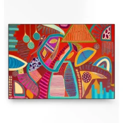 Wandkleed in frame - Urban Cotton Vida Marina