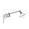 Wandlamp goud en zwart - Dutchbone Penelope