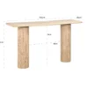 Wandtafel beige travertin marmer - Richmond Interiors Hampton