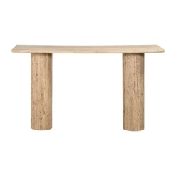 Wandtafel beige travertin marmer - Richmond Interiors Hampton