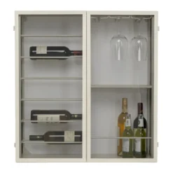 Wijnrek vitrine aan de muur - Kare Design Porto