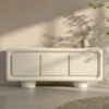 Wit dressoir organisch betonlook - Bodio Bali