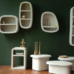 Wit nachtkastje wabi sabi - Dutchbone Veda Bed
