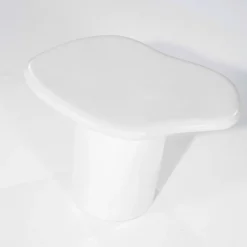 Witte bijzettafel organisch - By-Boo Seki