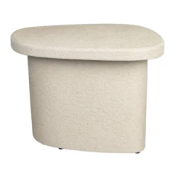 Witte bijzettafel organisch - Dutchbone Veda High