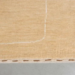 Zacht vloerkleed laagpolig beige - Zuiver Doodle