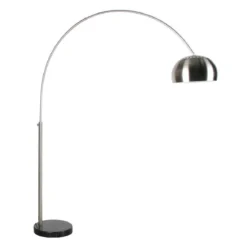 Zilveren minimalistische booglamp - Lavis Metal Bow