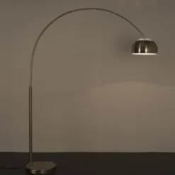 Zilveren minimalistische booglamp - Lavis Metal Bow