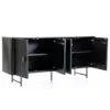 Zwart dressoir met ronde hoeken - Eleonora Remi