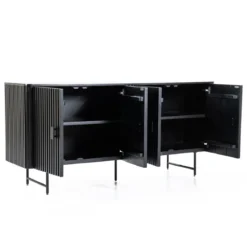 Zwart dressoir met ronde hoeken - Eleonora Remi