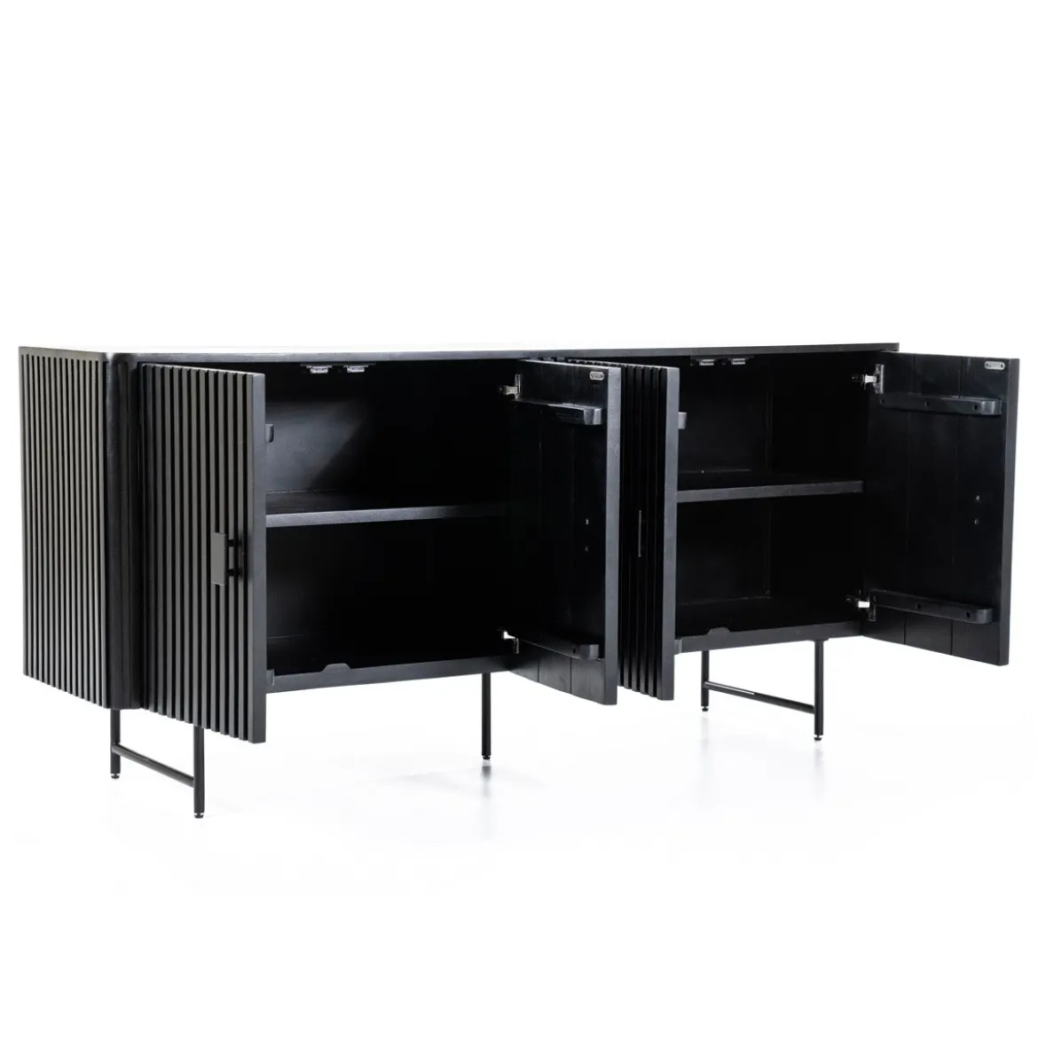 Zwart dressoir met ronde hoeken - Eleonora Remi