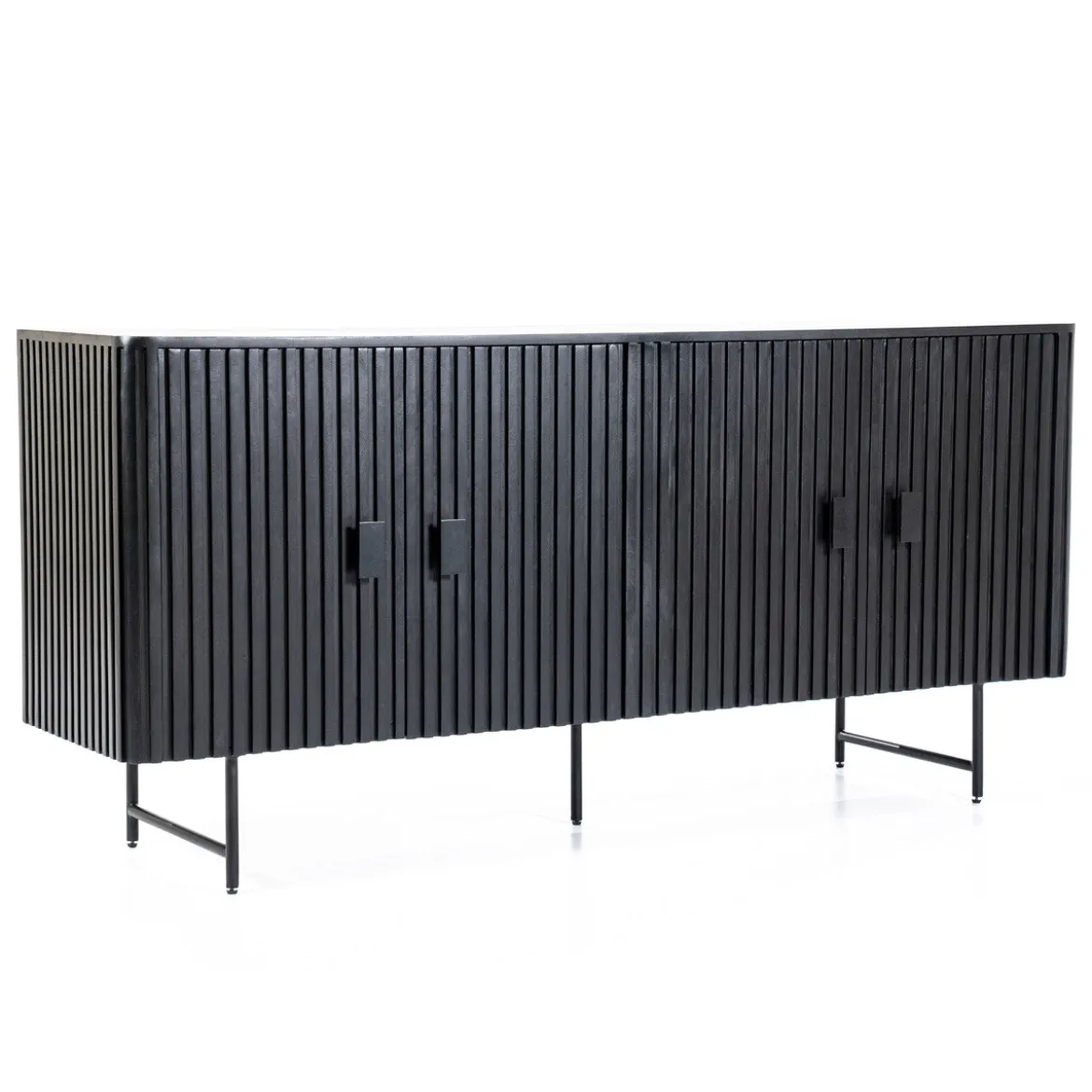 Zwart dressoir met ronde hoeken - Eleonora Remi