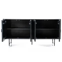 Zwart dressoir met ronde hoeken - Eleonora Remi