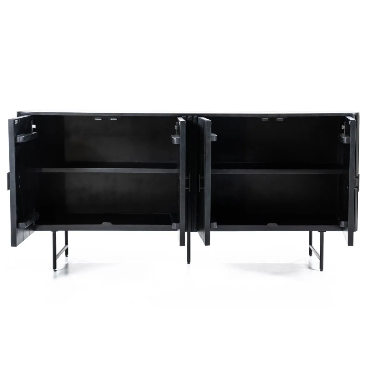 Zwart dressoir met ronde hoeken - Eleonora Remi