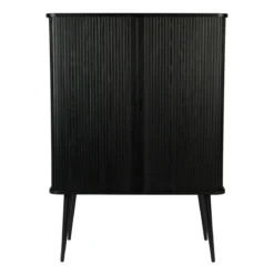 Zwarte design wandkast - Zuiver Barbier Black