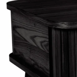 Zwart retro nachtkastje - Zuiver Barbier Black