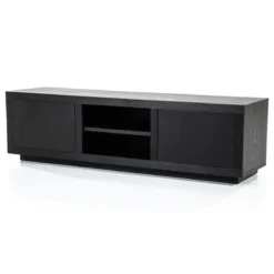 Zwart tv-meubel eiken 160 cm - Eleonora Helsinki