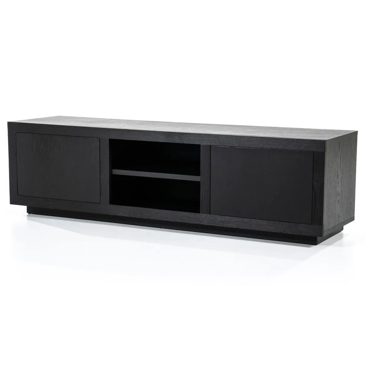 Zwart tv-meubel eiken 160 cm - Eleonora Helsinki