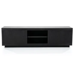 Zwart tv-meubel eiken 160 cm - Eleonora Helsinki