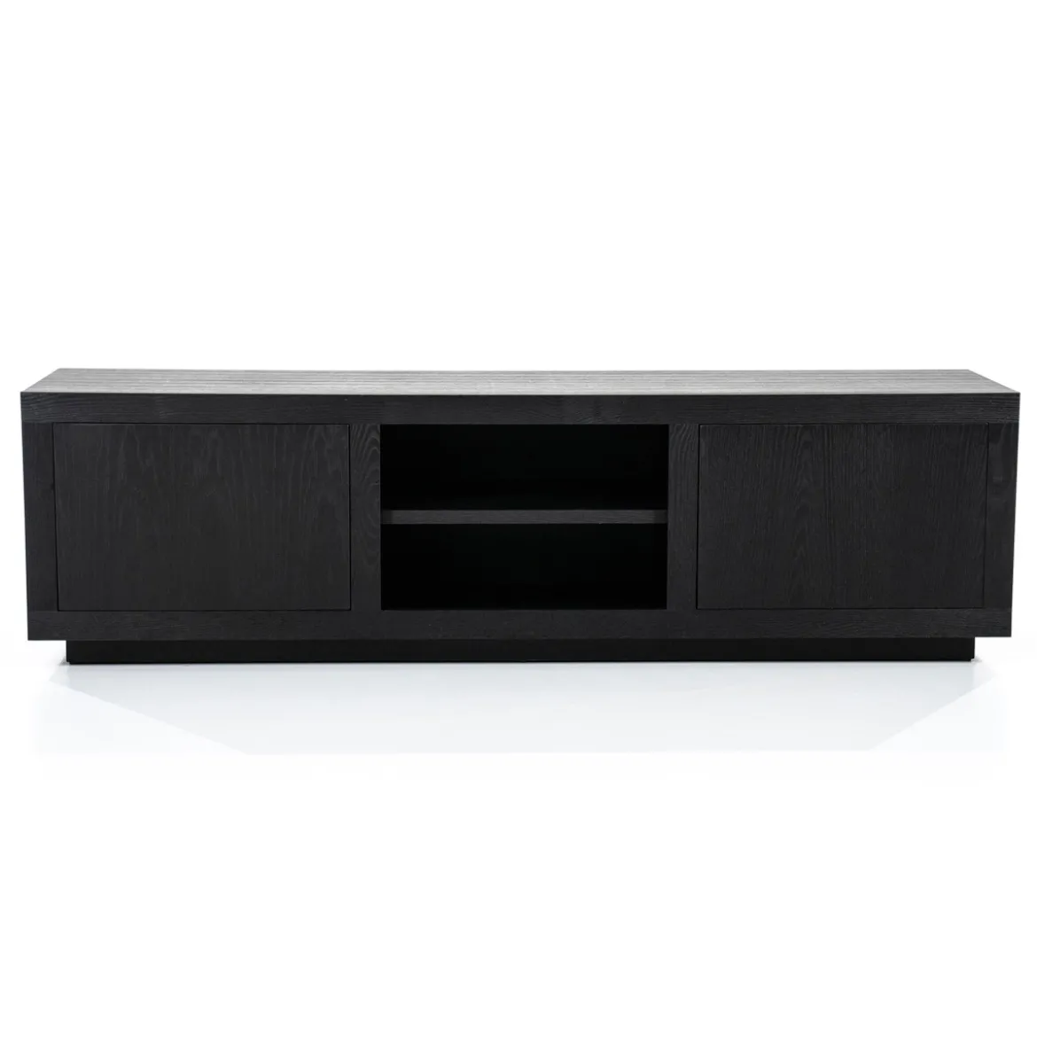 Zwart tv-meubel eiken 160 cm - Eleonora Helsinki