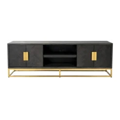 Zwart visgraat tv-meubel - Richmond Interiors Blackbone