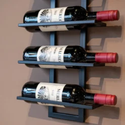 Zwart wijnrek muur - Bodio Reserva 8