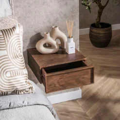 Zwevend nachtkastje met lade - Giani Carve